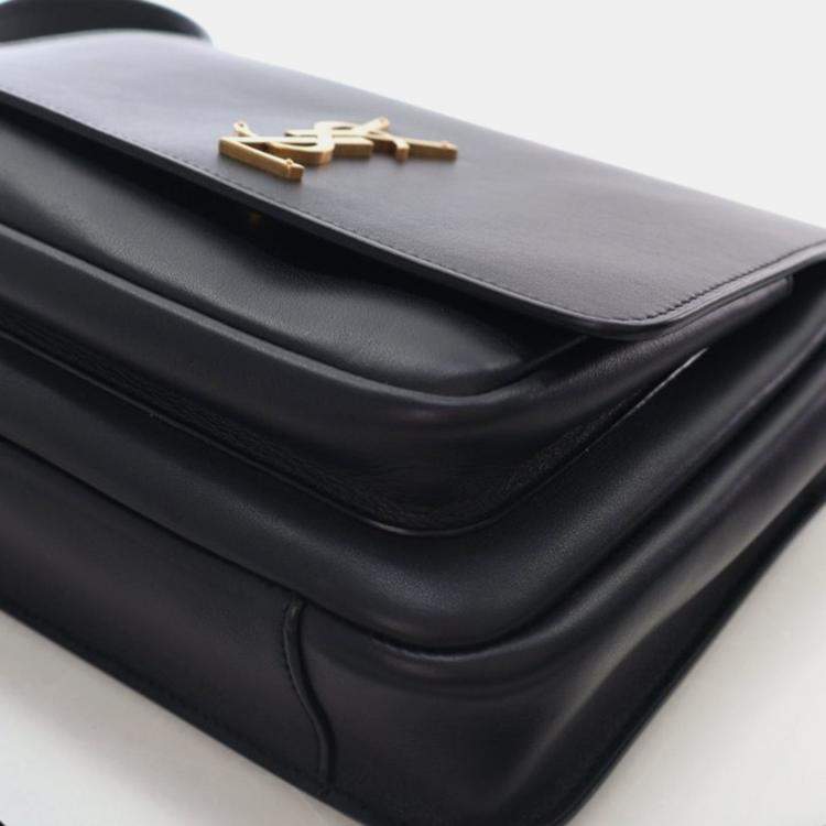Pre Owned Saint Laurent Niki Black Calfskin Crossbody Bag