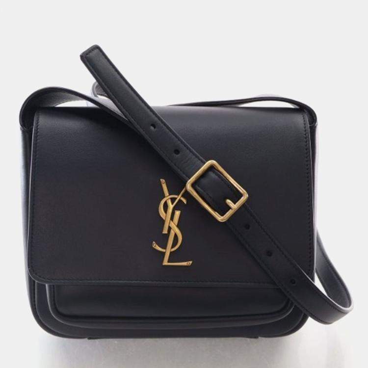 Pre Owned Saint Laurent Niki Black Calfskin Crossbody Bag