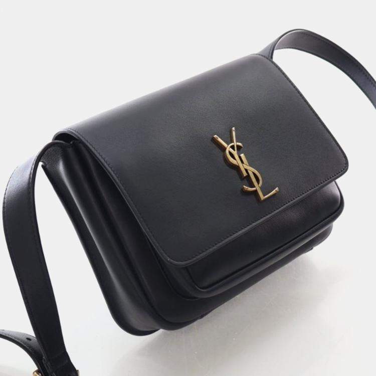 Pre Owned Saint Laurent Niki Black Calfskin Crossbody Bag