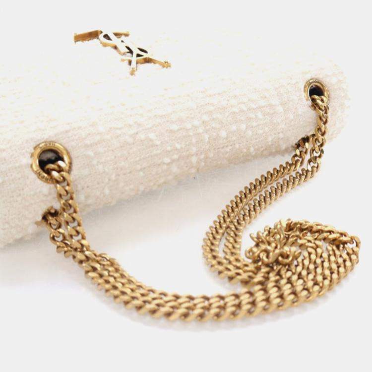 Pre Owned Saint Laurent Jamie Medium Tweed Shoulder Bag