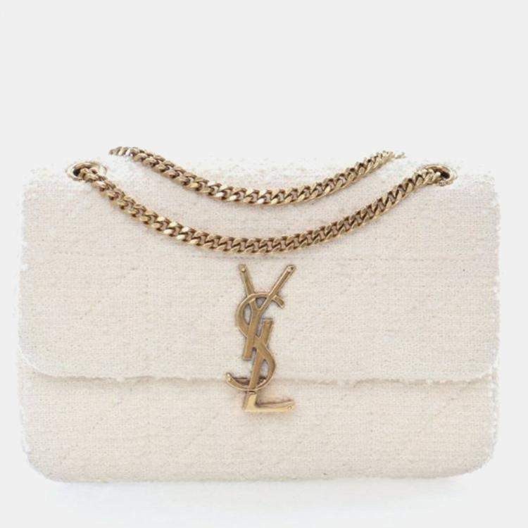 Pre Owned Saint Laurent Jamie Medium Tweed Shoulder Bag