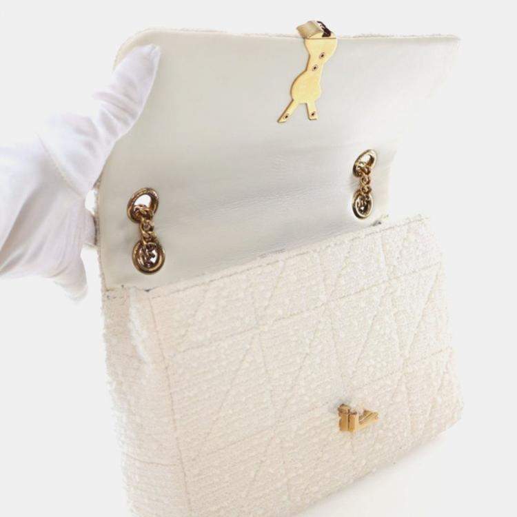 Pre Owned Saint Laurent Jamie Medium Tweed Shoulder Bag