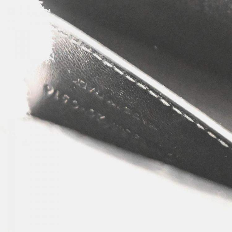 Pre Owned Saint Laurent Paris Kate Black Embossed Leather Shoulder Bag