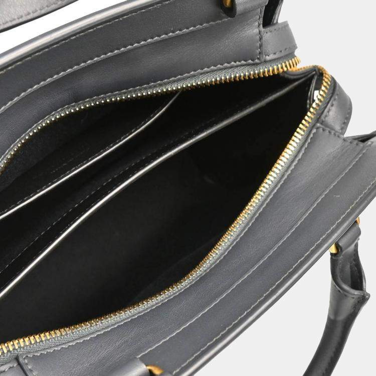 Pre Owned Saint Laurent Gray East Side 2way Handbag