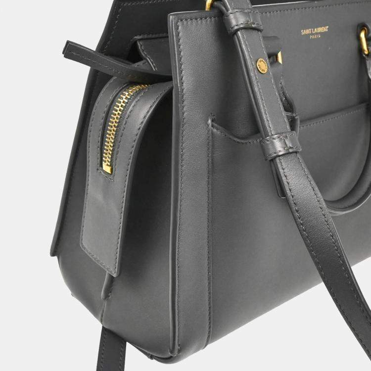 Pre Owned Saint Laurent Gray East Side 2way Handbag