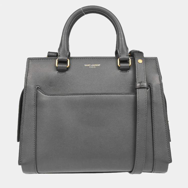 Pre Owned Saint Laurent Gray East Side 2way Handbag
