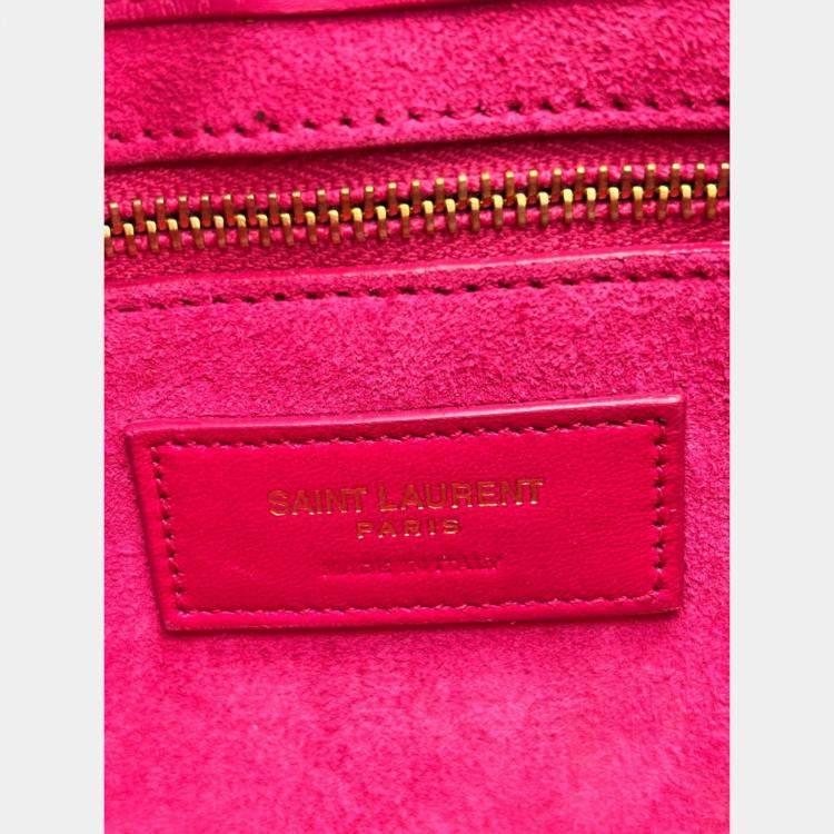 Pre Owned Saint Laurent Le 5à 7 Hobo Pink Shoulder Bag