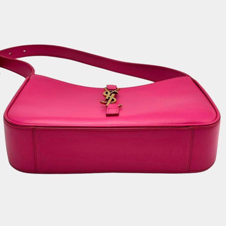Pre Owned Saint Laurent Le 5à 7 Hobo Pink Shoulder Bag