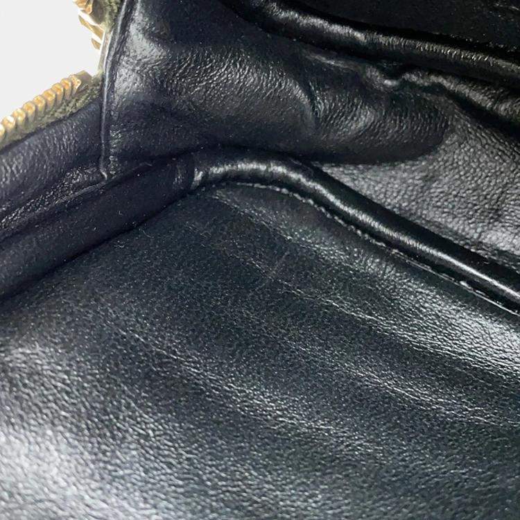 Pre Owned Saint Laurent Paris Lou Tassel Khaki Leather Shoulder Bag