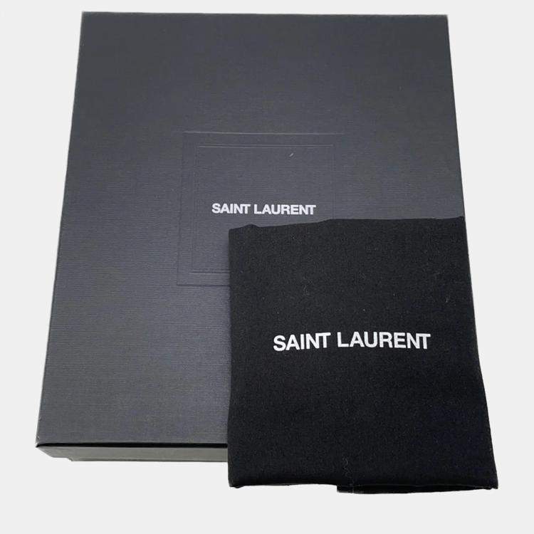Pre Owned Saint Laurent Paris Lou Tassel Khaki Leather Shoulder Bag