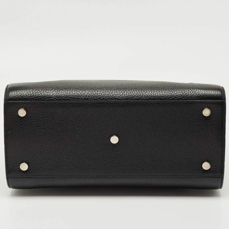 Pre Owned Saint Laurent Black Leather Small Classic Sac De Jour Tote