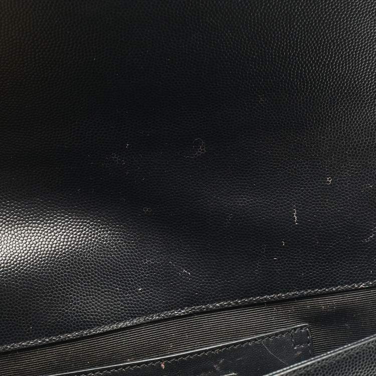 Pre Owned Saint Laurent Black Leather Kate Clutch