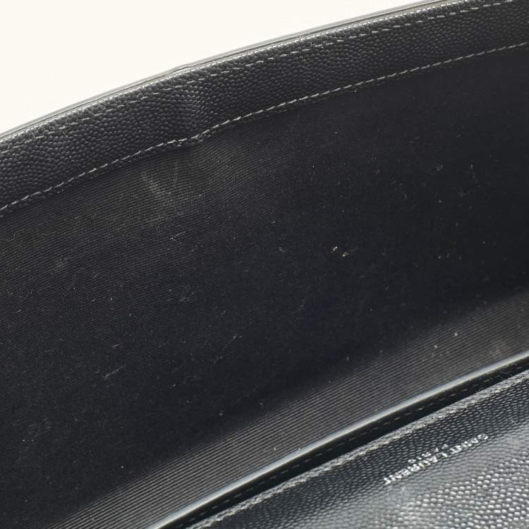 Pre Owned Saint Laurent Black Leather Medium Kate Tassel Shoulder Bag