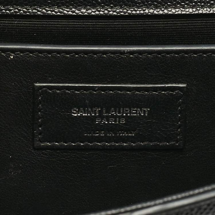 Pre Owned Saint Laurent Black Leather Medium Kate Tassel Shoulder Bag