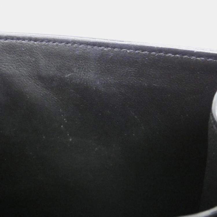 Pre Owned Saint Laurent Cassandra Black Leather Handbag