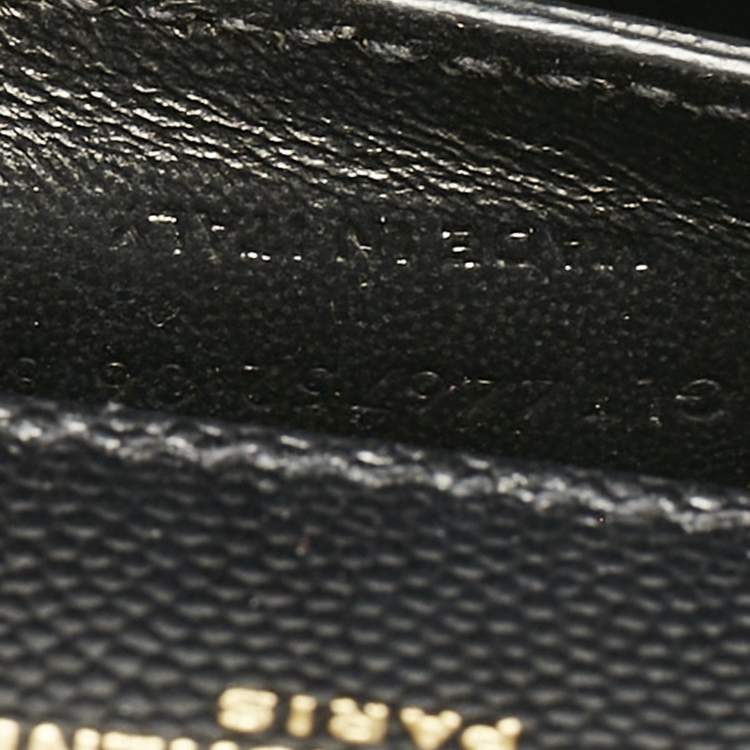 Pre Owned Saint Laurent Black Leather Large Kate Shoulder Bag