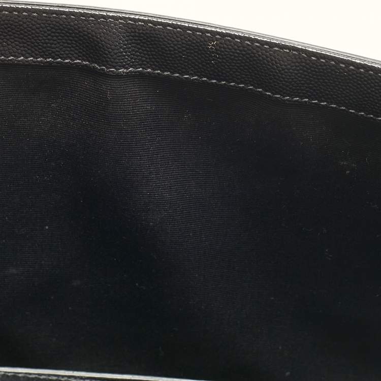 Pre Owned Saint Laurent Black Leather Large Kate Shoulder Bag