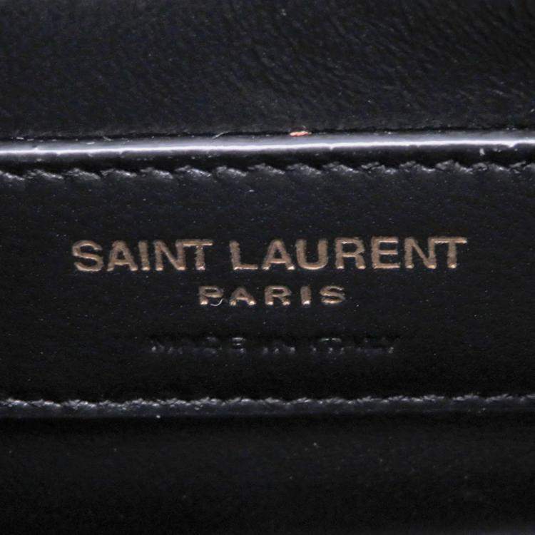 Pre Owned Saint Laurent Paris Black Patent Leather Shoulder Bag