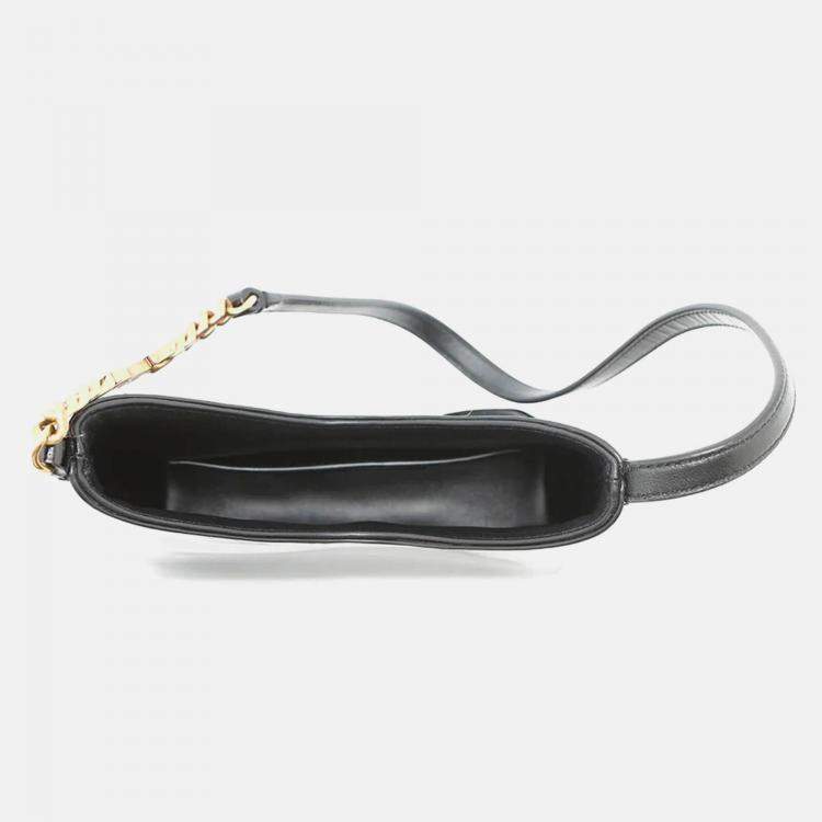 Pre Owned Saint Laurent Paris Black Patent Leather Shoulder Bag