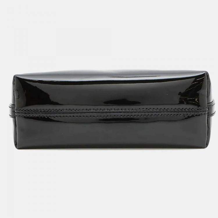 Pre Owned Saint Laurent Paris Black Patent Leather Shoulder Bag