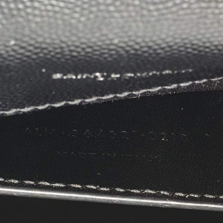 Pre Owned Saint Laurent Black Leather Medium Kate Shoulder Bag