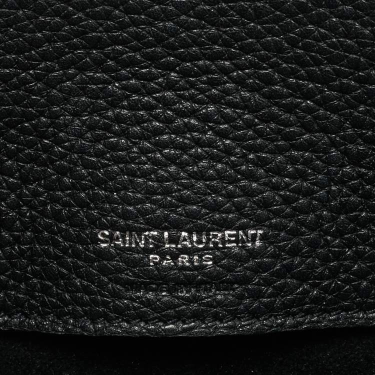 Pre Owned Saint Laurent Black Leather Nano Supple Classic Sac De Jour Tote
