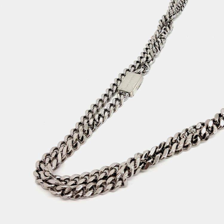 Pre Owned Saint Laurent Paris Black Patent Leather Kate Chain Crossbody Bag