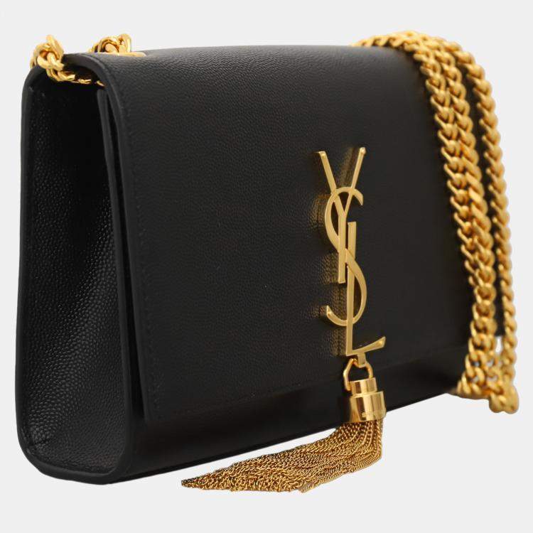 Pre Owned Saint Laurent Paris Small Monogram Kate Tassel Crossbody Bag