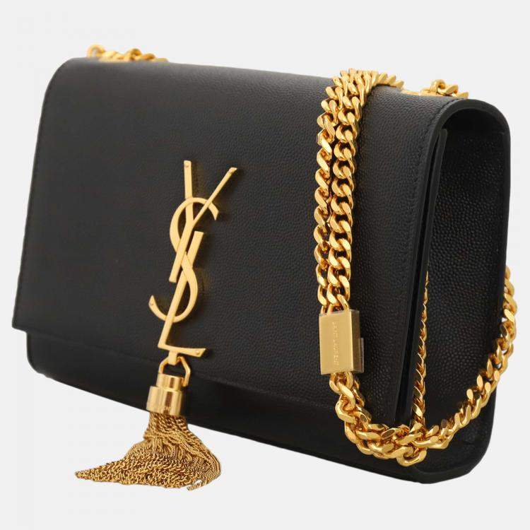Pre Owned Saint Laurent Paris Small Monogram Kate Tassel Crossbody Bag