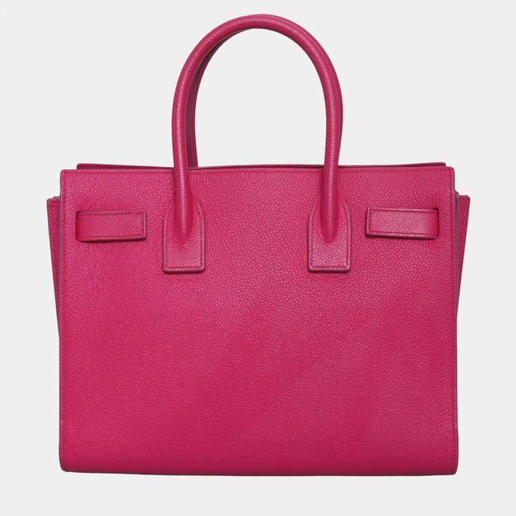 Pre Owned Saint Laurent Paris Grained Nano Sac De Jour Satchel Bag