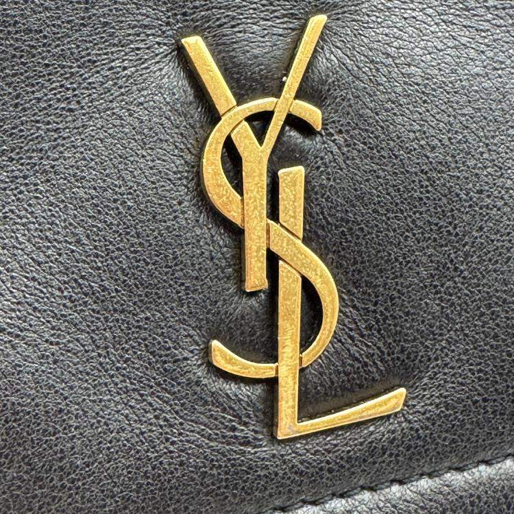 Pre Owned Saint Laurent black Quilted Leather Mini Nolita Shoulder Bag
