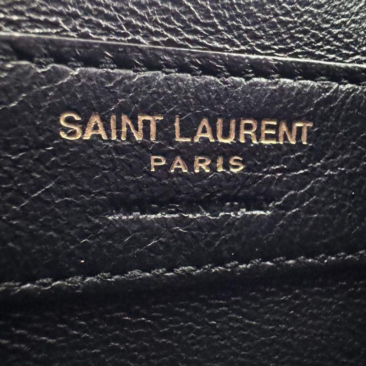 Pre Owned Saint Laurent black Quilted Leather Mini Nolita Shoulder Bag
