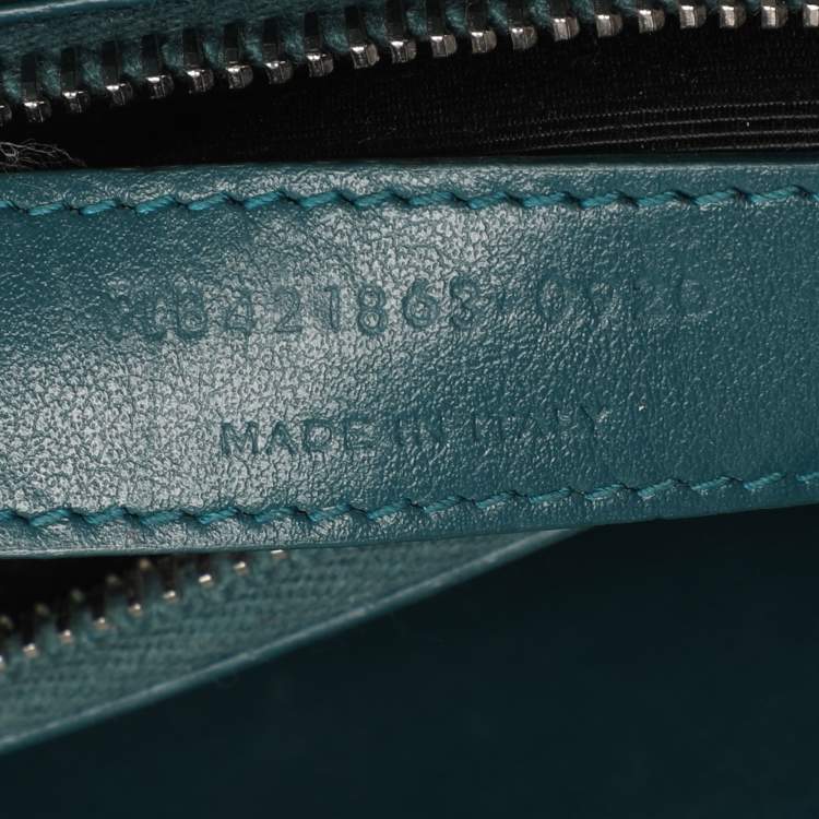Pre Owned Saint Laurent Green Leather Baby Classic Sac De Jour Tote