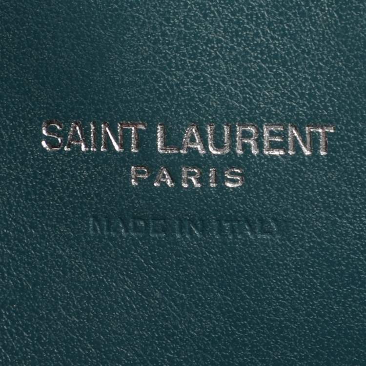 Pre Owned Saint Laurent Green Leather Baby Classic Sac De Jour Tote