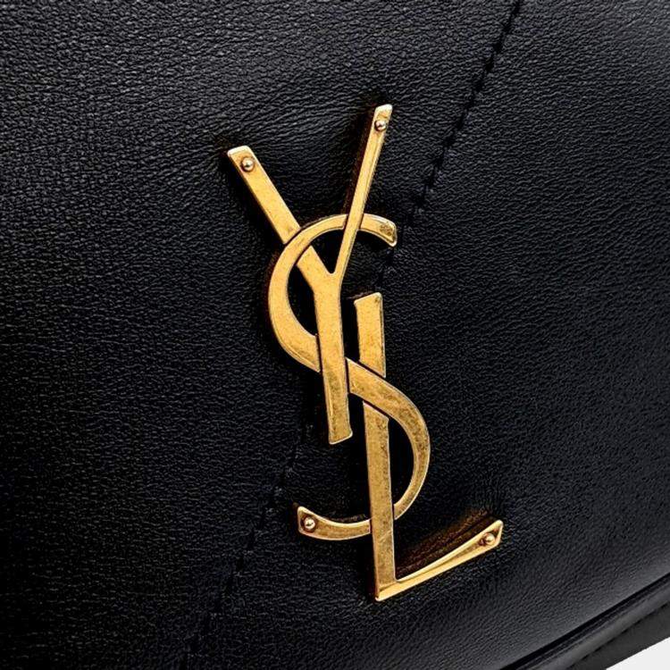 Pre Owned Saint Laurent Paris Black Leather Jamie 43 Fauchon