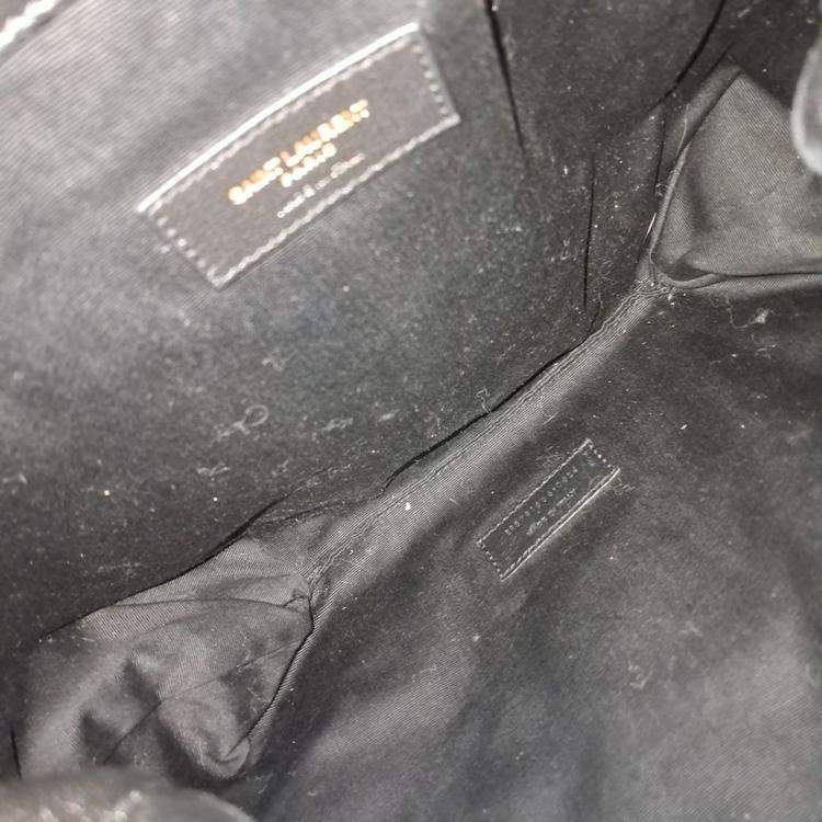 Pre Owned Saint Laurent Paris Black Leather Jamie 43 Fauchon