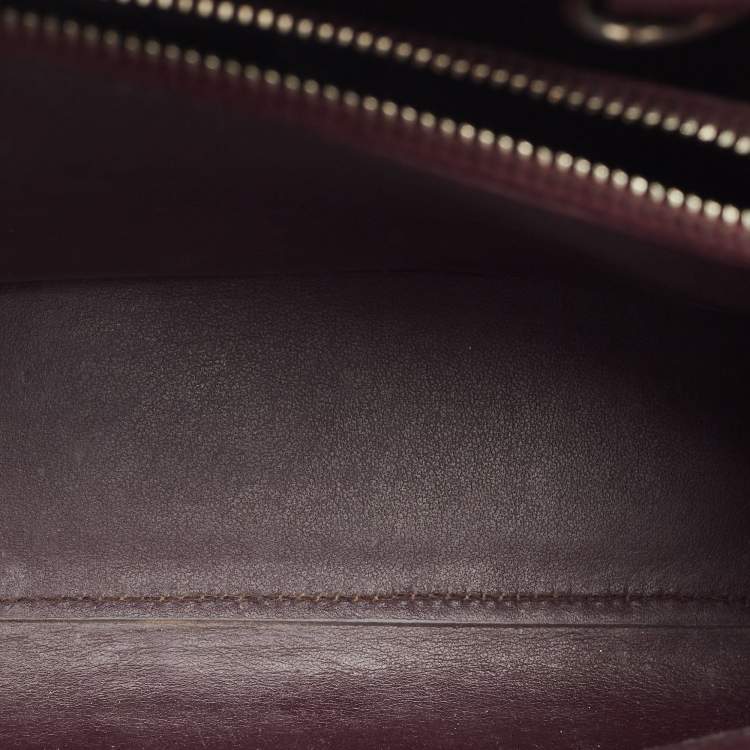 Pre Owned Saint Laurent Red Croc Embossed Leather Baby Classic Sac De Jour Tote