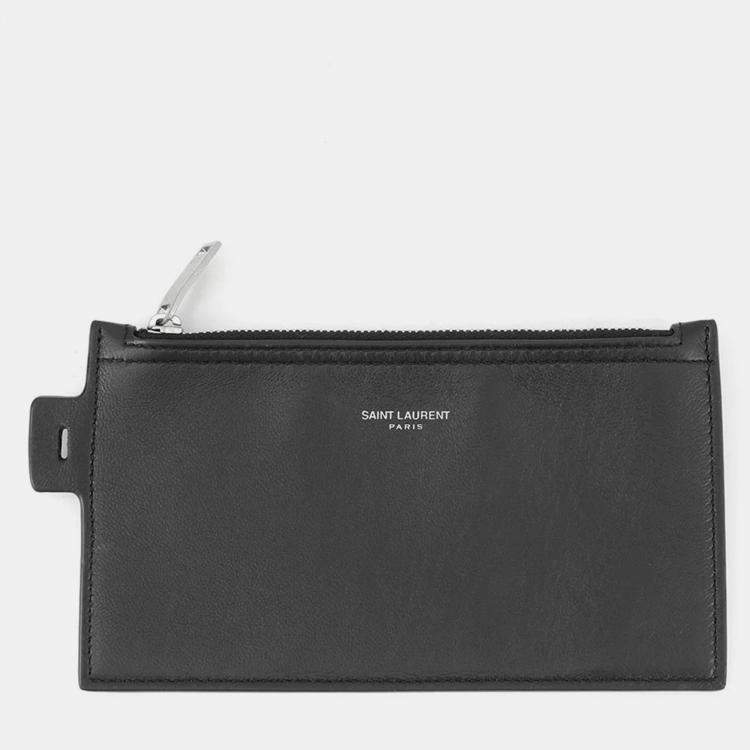 Pre Owned Saint Laurent Paris Rive Gauche Bucket Bag Black Nylon Leather