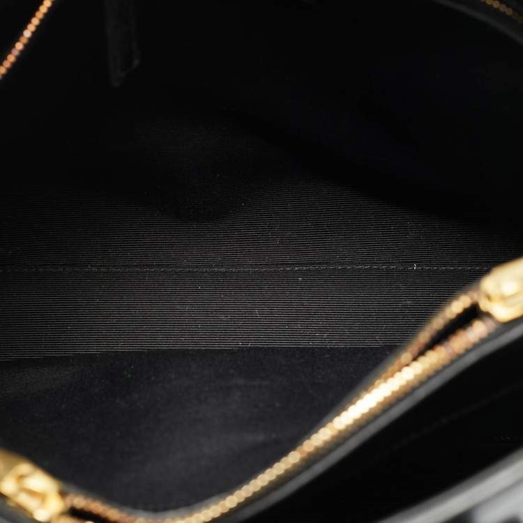 Pre Owned Saint Laurent Black/Navy Blue Leather Small Classic Sac de Jour Tote