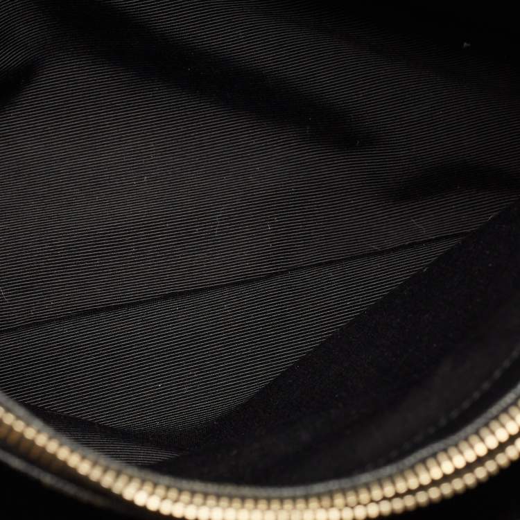 Pre Owned Saint Laurent Black Matelasse Leather Cassandre Shopper Tote