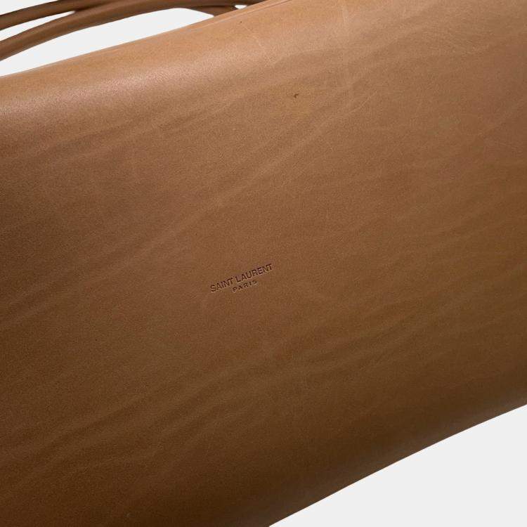 Pre Owned Yves Saint Laurent Rive Gauche Leather Tote Bag