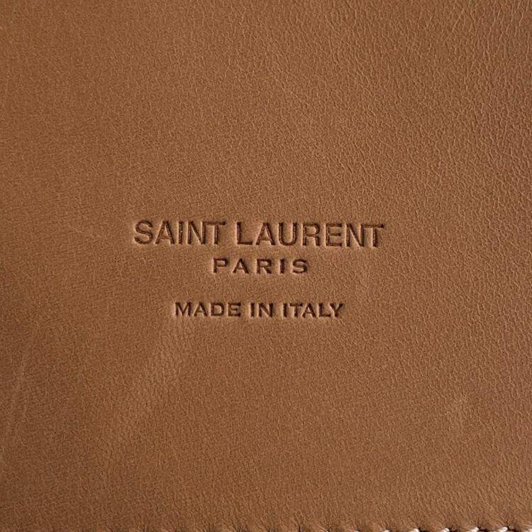 Pre Owned Yves Saint Laurent Rive Gauche Leather Tote Bag