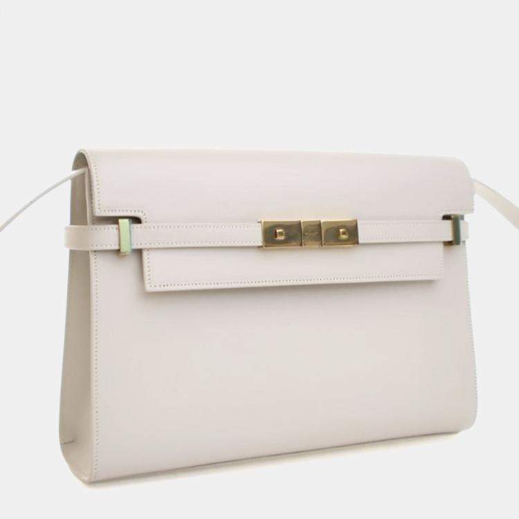 Pre Owned Saint Laurent Medium Leather Manhattan Shoulder Bag