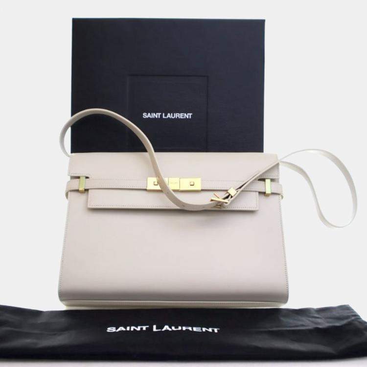 Pre Owned Saint Laurent Medium Leather Manhattan Shoulder Bag