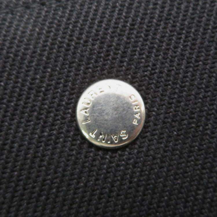 Pre Owned Saint Laurent Paris Rive Gauche Tote Bag Black Canvas