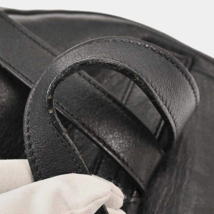 Pre Owned Saint Laurent Black Fringe Festival Backpack