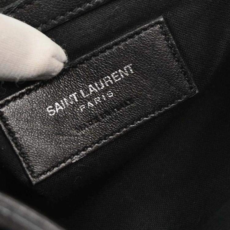 Pre Owned Saint Laurent Black Fringe Festival Backpack