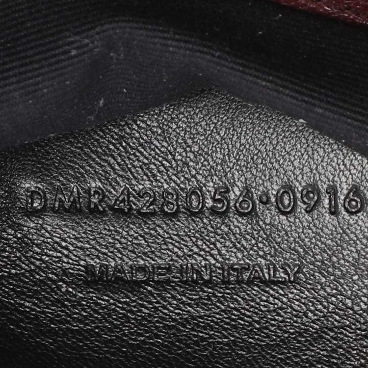 Pre Owned Saint Laurent Burgundy Matelassé Leather Medium College Top Handle Bag