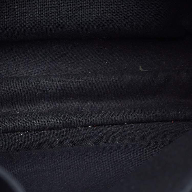 Pre Owned Saint Laurent Teal Blue Leather Medium Cabas Chyc Shoulder Bag