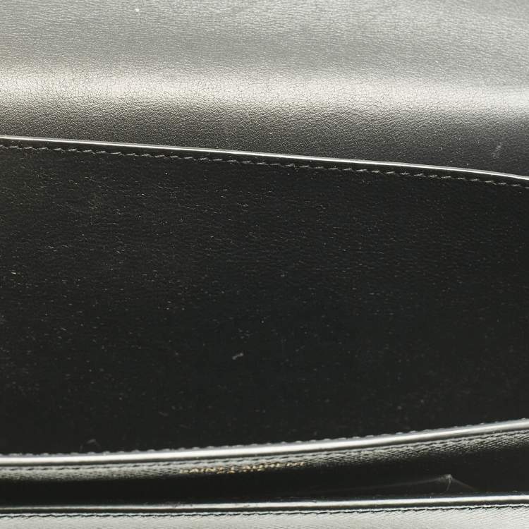 Pre Owned Saint Laurent Black Leather Medium Sunset Shoulder Bag